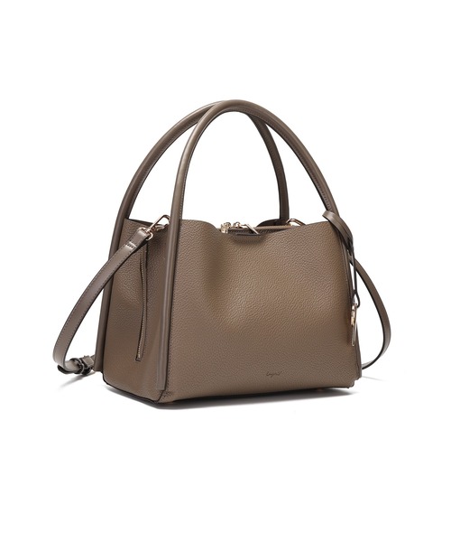 Ungrid(アングリッド)の「【Ungrid/アングリッド】軽量ソフトシュリンク プレートチャーム付ハンドバッグ(ハンドバッグ・レディース・ブラック/オリーブ/アイボリー/グレイッシュベージュ/ダークベージュ・FREE)」の17枚目の写真