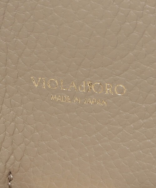 VIOLAd'ORO（ヴィオラドーロ）の「＜VIOLAd’ORO＞Wフェイス レザー トートバッグ（トートバッグ・レディース・ブラック/ダークグレー/モカ・FREE）」の10枚目の写真