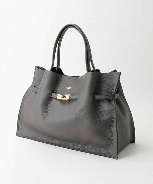 VIOLAd'ORO（ヴィオラドーロ）の「＜VIOLAd’ORO＞Wフェイス レザー トートバッグ（トートバッグ・レディース・ブラック/ダークグレー/モカ・FREE）」の12枚目の写真