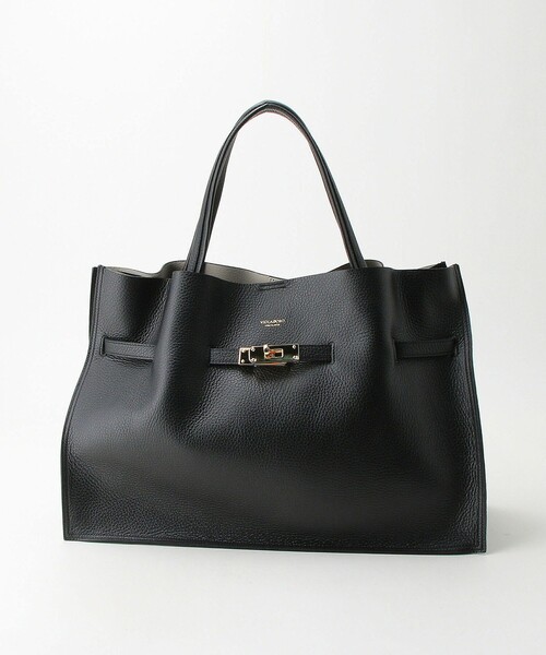 VIOLAd'ORO（ヴィオラドーロ）の「＜VIOLAd’ORO＞Wフェイス レザー トートバッグ（トートバッグ・レディース・ブラック/ダークグレー/モカ・FREE）」の20枚目の写真