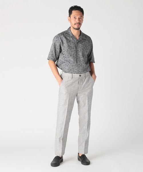 MEN'S BIGI（メンズビギ）の「ジャガードオープンカラーシャツ（シャツ/ブラウス・メンズ・カーキ/ライトグレー・02/03）」の13枚目の写真