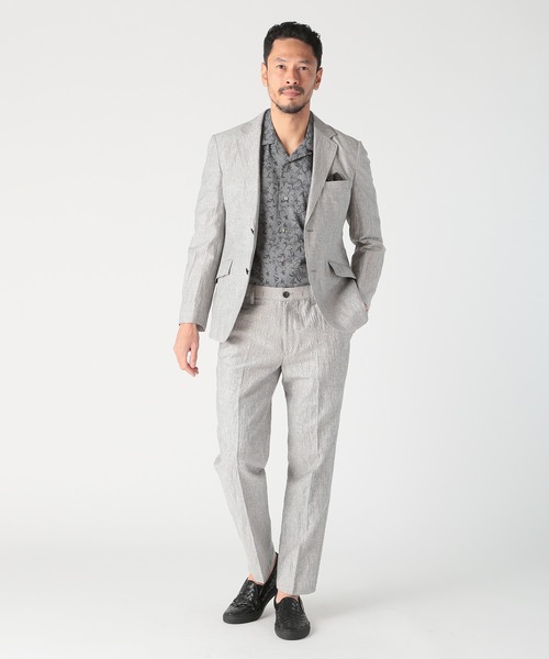MEN'S BIGI（メンズビギ）の「ジャガードオープンカラーシャツ（シャツ/ブラウス・メンズ・カーキ/ライトグレー・02/03）」の12枚目の写真