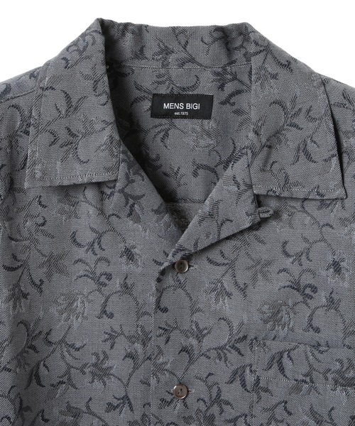 MEN'S BIGI（メンズビギ）の「ジャガードオープンカラーシャツ（シャツ/ブラウス・メンズ・カーキ/ライトグレー・02/03）」の14枚目の写真