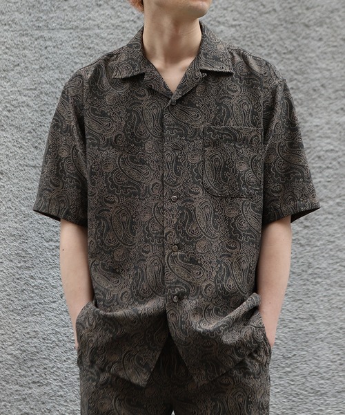 MEN'S BIGI（メンズビギ）の「ジャガードオープンカラーシャツ（シャツ/ブラウス・メンズ・カーキ/ライトグレー・02/03）」の21枚目の写真