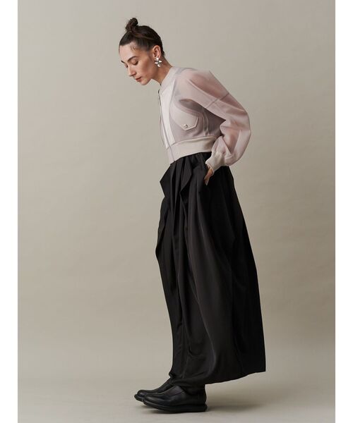 ワンピース CURVE LINE TUCK SLEEVELESS OP CURVE LINE TUCK SLEEVELESS OP / カーブラインタックスリーブ