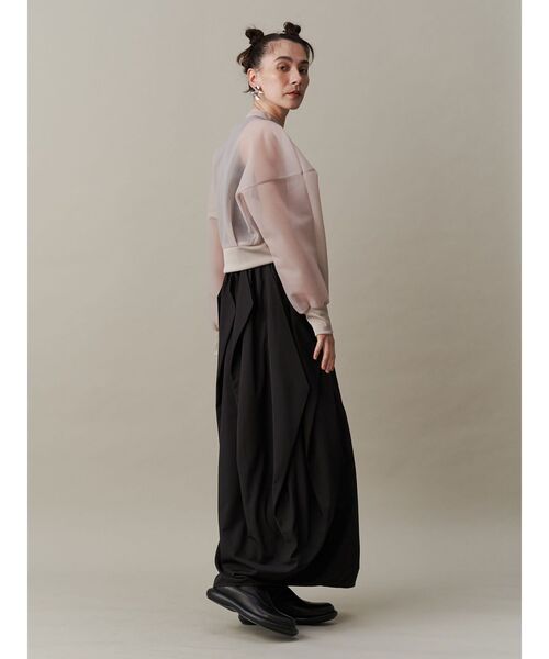 【2025年最新】海外限定の人気アイテム TUCK LINE CURVE SLEEVELESS カーブラインタックスリーブ / OP ワンピース