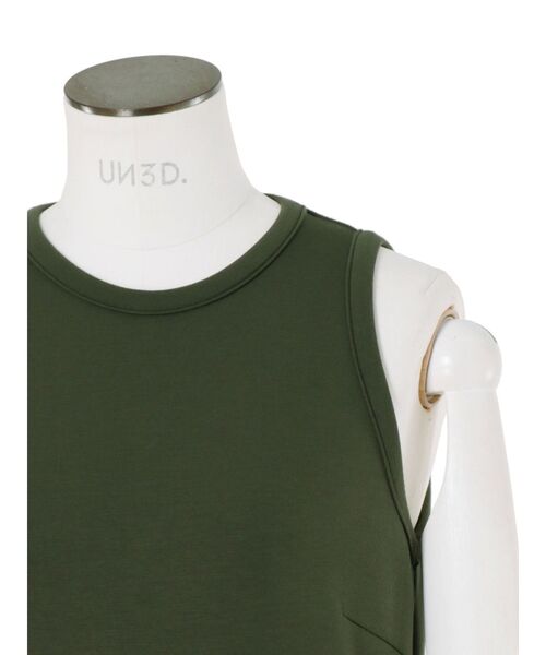 CURVE LINE TUCK SLEEVELESS OP / カーブラインタックスリーブレス