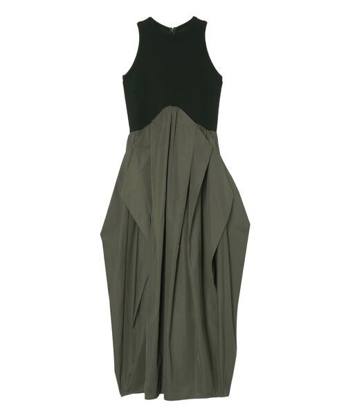 試着のみ CURVE LINE TUCK SLEEVELESS OP セール】CURVE LINE TUCK SLEEVELESS OP / カーブラインタックスリーブ