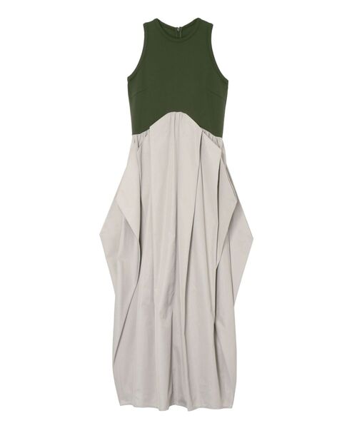 ワンピース UN3D. CURVE LINE TUCK SLEEVELESS OP CURVE LINE TUCK SLEEVELESS OP / カーブラインタックスリーブレス