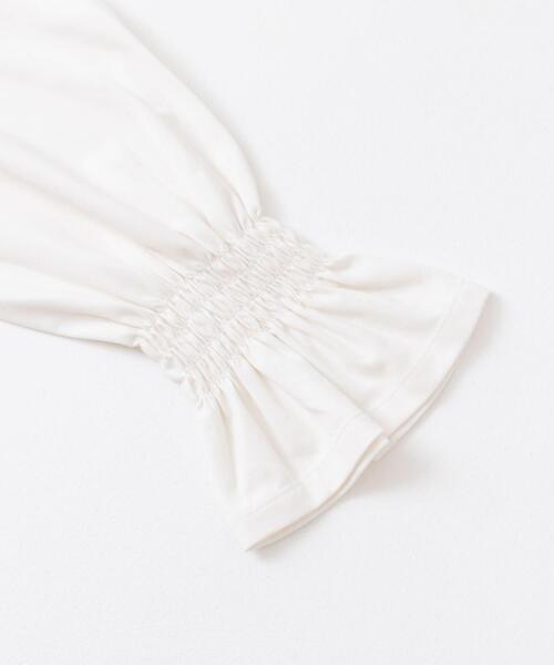 ITEMS URBANRESEARCH（アイテムズ アーバンリサーチ）の「フハクライクソデギャザープルオーバー（Tシャツ/カットソー・レディース・オフホワイト/ブラック/ストライプ・FREE）」の13枚目の写真