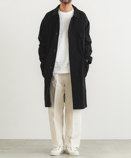 ビンテージナイロンオックスワークコート（チェスターコート）｜quadro