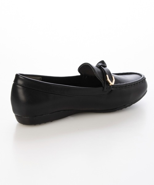 Fin(フィン)の「リボンモカシン【低反発スポンジ入り】(モカシン/デッキシューズ・レディース・ブラック/ベージュ/シルバー/アイボリー・22.5cm/23cm/23.5cm/24cm/24.5cm)」の8枚目の写真