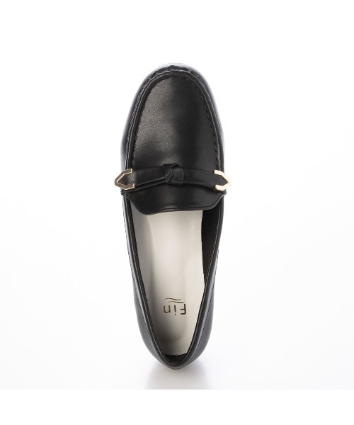 Fin(フィン)の「リボンモカシン【低反発スポンジ入り】(モカシン/デッキシューズ・レディース・ブラック/ベージュ/シルバー/アイボリー・22.5cm/23cm/23.5cm/24cm/24.5cm)」の7枚目の写真