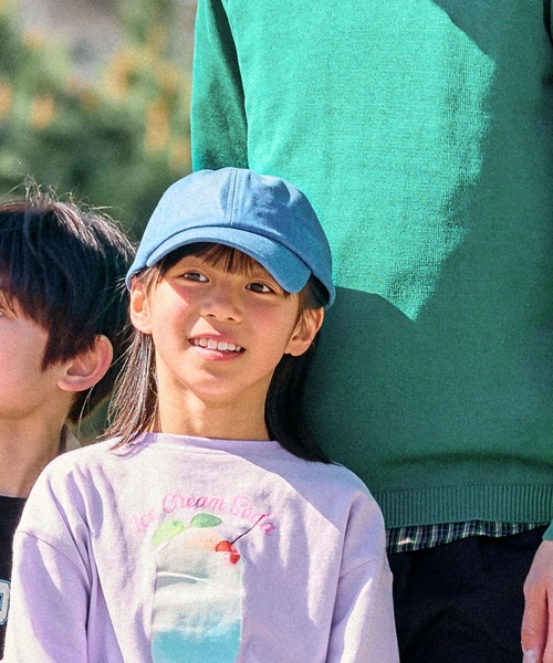 FOUND GOOD（ファウンドグッド）の「G/デニムリボンキャップ（キャップ・キッズ・ネイビー/ブルー系5・FREE）」の2枚目の写真