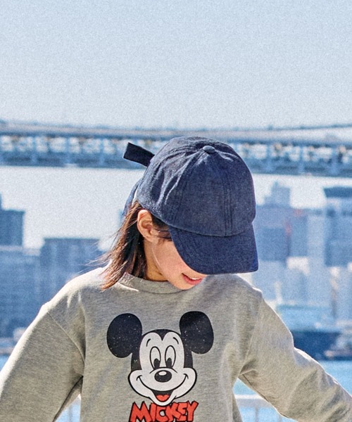 FOUND GOOD（ファウンドグッド）の「G/デニムリボンキャップ（キャップ・キッズ・ネイビー/ブルー系5・FREE）」の7枚目の写真