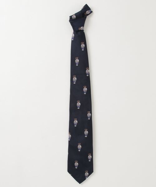 POLO RALPH LAUREN（ポロ ラルフ ローレン）の「Polo ベア シルク レップ ネクタイ（ネクタイ・メンズ・ネイビー系1・ONE）」の3枚目の写真