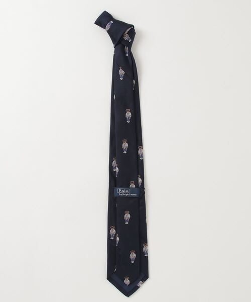 POLO RALPH LAUREN（ポロ ラルフ ローレン）の「Polo ベア シルク レップ ネクタイ（ネクタイ・メンズ・ネイビー系1・ONE）」の2枚目の写真