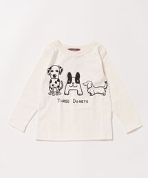 P.FIELD（ピーフィールド）の「P.FIELD/ピーフィールド　日本製　スリードッグ　ロンT（Tシャツ/カットソー）」