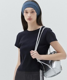 KIRSH | KIRSH PLAIN CHERRY SEMI CROP T-SHIRT キルシー プレーン チェリー セミ クロップ丈 Tシャツ(Tシャツ/カットソー)