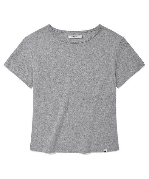 KIRSH（キルシー）の「KIRSH PLAIN CHERRY SEMI CROP T-SHIRT キルシー　プレーン チェリー セミ クロップ丈 Tシャツ（Tシャツ/カットソー・レディース・ホワイト/ダークネイビー/グレー・ONE SIZE）」の10枚目の写真