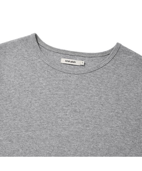 KIRSH（キルシー）の「KIRSH PLAIN CHERRY SEMI CROP T-SHIRT キルシー　プレーン チェリー セミ クロップ丈 Tシャツ（Tシャツ/カットソー・レディース・ホワイト/ダークネイビー/グレー・ONE SIZE）」の11枚目の写真