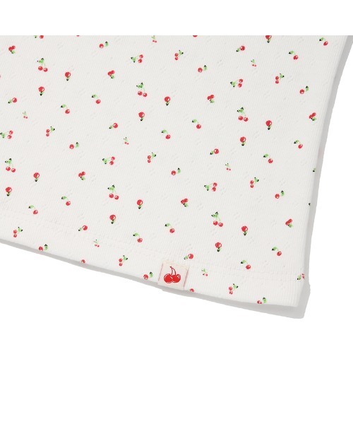 KIRSH（キルシー）の「KIRSH PLAIN CHERRY SEMI CROP T-SHIRT キルシー　プレーン チェリー セミ クロップ丈 Tシャツ（Tシャツ/カットソー・レディース・ホワイト/ダークネイビー/グレー・ONE SIZE）」の5枚目の写真