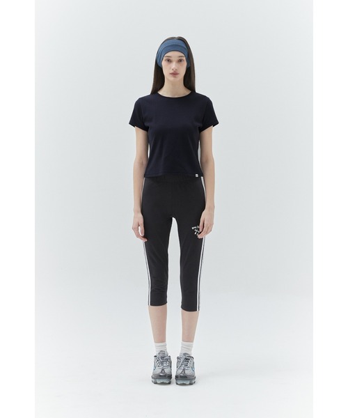 KIRSH（キルシー）の「KIRSH PLAIN CHERRY SEMI CROP T-SHIRT キルシー　プレーン チェリー セミ クロップ丈 Tシャツ（Tシャツ/カットソー・レディース・ホワイト/ダークネイビー/グレー・ONE SIZE）」の15枚目の写真