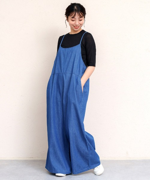 MARAI(マーライ)の「デニムサロペット(サロペット/オーバーオール・レディース・ブルー/ネイビー・フリー)」の13枚目の写真