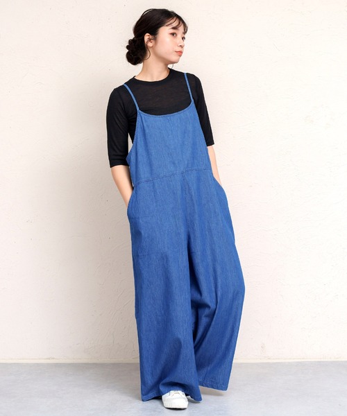 MARAI(マーライ)の「デニムサロペット(サロペット/オーバーオール・レディース・ブルー/ネイビー・フリー)」の14枚目の写真