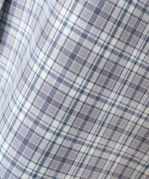 F i.n.t（フィント）の「マーガレット刺繍タイ付きチェックシャツ/ fint　フィント（シャツ/ブラウス・レディース・ネイビー×ホワイト/ベージュ・FREE）」の5枚目の写真