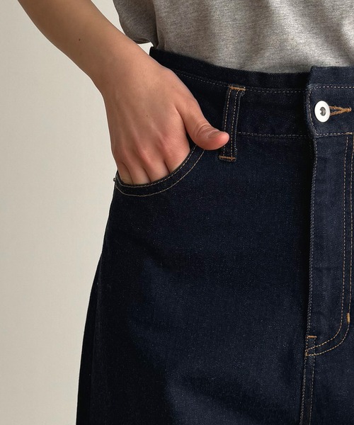 CANAL JEAN(キャナルジーン)の「ハイウエストワイドカーブデニム(デニムパンツ・レディース・ネイビー・マルチサイズ)」の17枚目の写真