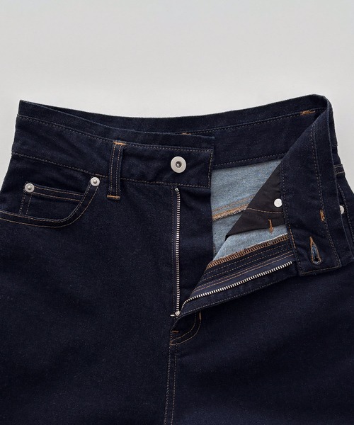 CANAL JEAN(キャナルジーン)の「ハイウエストワイドカーブデニム(デニムパンツ・レディース・ネイビー・マルチサイズ)」の12枚目の写真