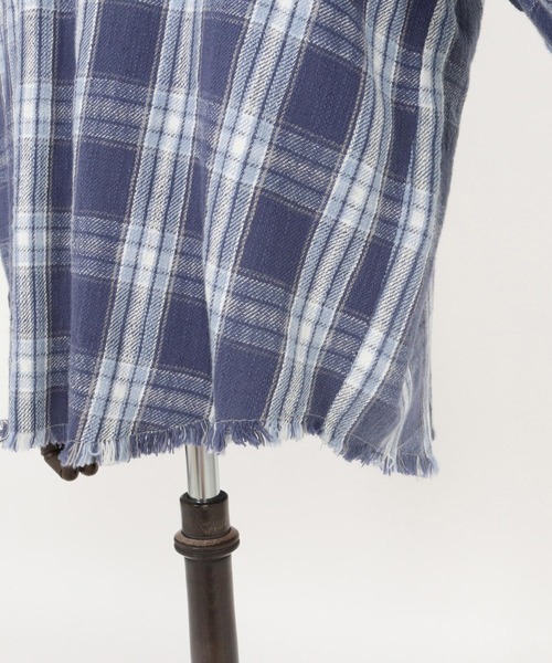 ADAM PATEK(アダムパテック)の「【ADAMPATEK/アダムパテック】check looose shirt(チェックルーズシャツ)(シャツ/ブラウス・レディース・ブルー/オレンジ・2/1)」の9枚目の写真