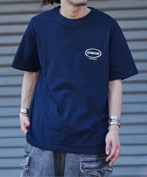 MODISH GAZE(モディシュガゼ)の「【MODISH GAZE】スモーキングガール SIT BACK AND RELAX半袖Tシャツ(CP)(Tシャツ/カットソー・メンズ・ブラック/ネイビー/ネイビー×ホワイト/ホワイト・XL/L/M)」の13枚目の写真