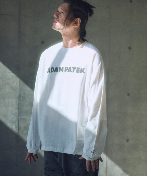 ADAM PATEK（アダムパテック）の「ADAMPATEK/basic logo long sleeve T/ロゴロングスリーブTシャツ(AP2514015)（Tシャツ/カットソー・レディース・ホワイト/パープル/オレンジ/ブラック・1/2）」の2枚目の写真