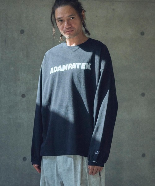 ADAM PATEK（アダムパテック）の「ADAMPATEK/basic logo long sleeve T/ロゴロングスリーブTシャツ(AP2514015)（Tシャツ/カットソー・レディース・ホワイト/パープル/オレンジ/ブラック・1/2）」の3枚目の写真