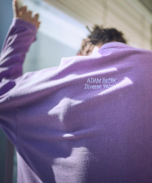 ADAM PATEK（アダムパテック）の「ADAMPATEK/basic logo long sleeve T/ロゴロングスリーブTシャツ(AP2514015)（Tシャツ/カットソー・レディース・ホワイト/パープル/オレンジ/ブラック・1/2）」の7枚目の写真
