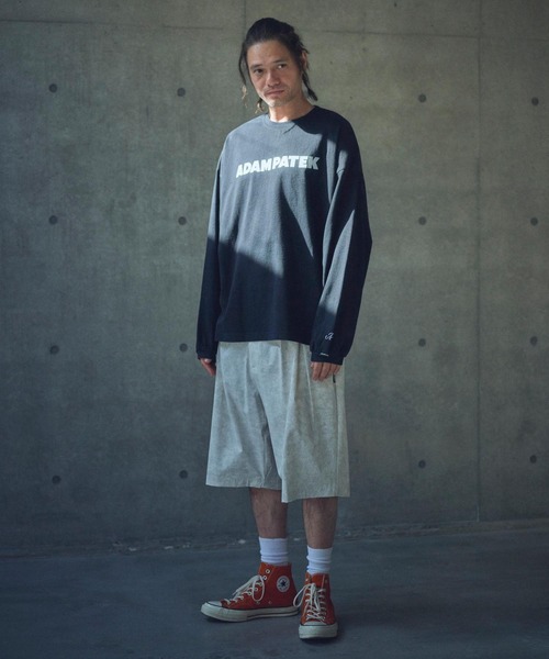 ADAM PATEK（アダムパテック）の「ADAMPATEK/basic logo long sleeve T/ロゴロングスリーブTシャツ(AP2514015)（Tシャツ/カットソー・レディース・ホワイト/パープル/オレンジ/ブラック・1/2）」の14枚目の写真