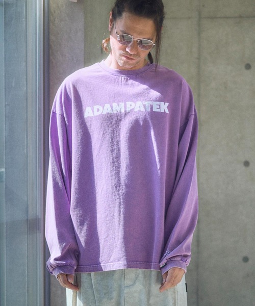 ADAM PATEK（アダムパテック）の「ADAMPATEK/basic logo long sleeve T/ロゴロングスリーブTシャツ(AP2514015)（Tシャツ/カットソー・レディース・ホワイト/パープル/オレンジ/ブラック・1/2）」の20枚目の写真