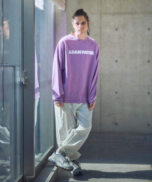 ADAM PATEK（アダムパテック）の「ADAMPATEK/basic logo long sleeve T/ロゴロングスリーブTシャツ(AP2514015)（Tシャツ/カットソー・レディース・ホワイト/パープル/オレンジ/ブラック・1/2）」の19枚目の写真
