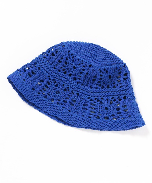 LOWRYS FARM（ローリーズファーム）の「クロシェサーモＨＡＴ　 260061（ハット・レディース・ホワイト/ブラック/ブルー・FREE）」の10枚目の写真