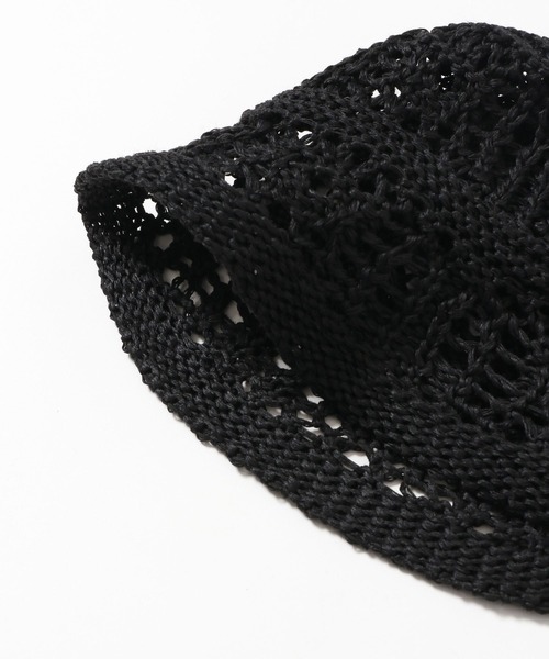 LOWRYS FARM（ローリーズファーム）の「クロシェサーモＨＡＴ　 260061（ハット・レディース・ホワイト/ブラック/ブルー・FREE）」の7枚目の写真