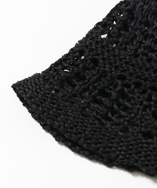 LOWRYS FARM（ローリーズファーム）の「クロシェサーモＨＡＴ　 260061（ハット・レディース・ホワイト/ブラック/ブルー・FREE）」の5枚目の写真