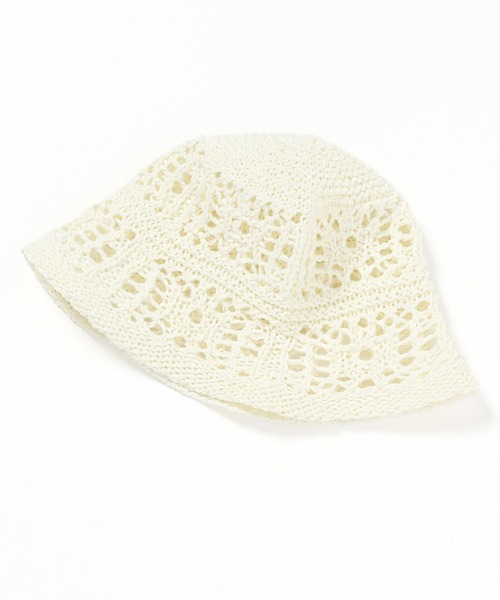 LOWRYS FARM（ローリーズファーム）の「クロシェサーモＨＡＴ　 260061（ハット・レディース・ホワイト/ブラック/ブルー・FREE）」の18枚目の写真