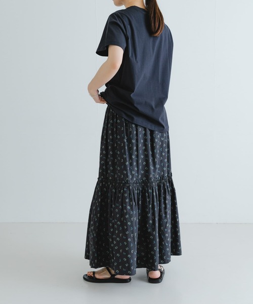 GANNI（ガニー）の「GANNI　Printed Cotton Smock Skirt（スカート・レディース・ブラック系その他・36）」の3枚目の写真