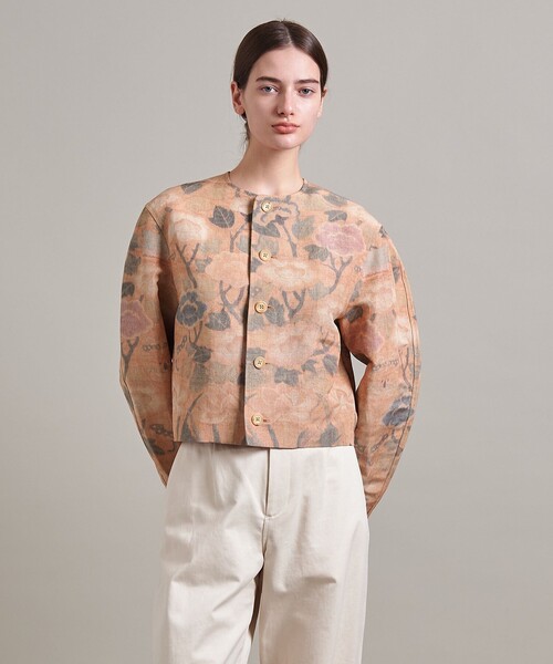 Loeff LOEFF(ロエフ)の「<LOEFF>フラグメント フラワー ジャケット(ノーカラージャケット)」 - WEAR