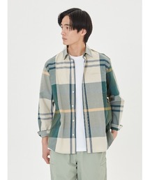 ラージ タータンチェック レギュラーカラー シャツ