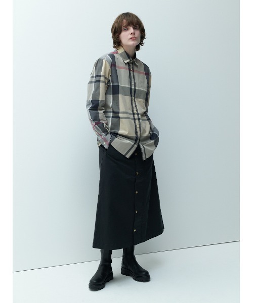 Barbour（バブアー）の「ラージ タータンチェック レギュラーカラー シャツ（シャツ/ブラウス・メンズ・オリーブ/ベージュ/グリーン・38/36/40/42）」の4枚目の写真