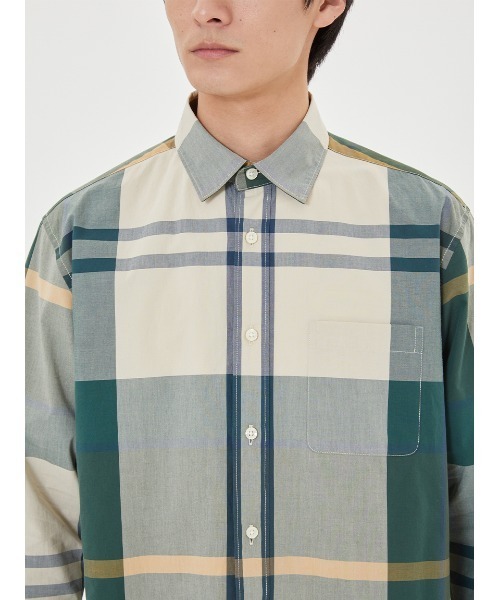 Barbour（バブアー）の「ラージ タータンチェック レギュラーカラー シャツ（シャツ/ブラウス・メンズ・オリーブ/ベージュ/グリーン・38/36/40/42）」の9枚目の写真