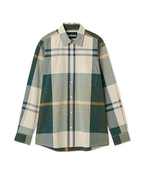 Barbour（バブアー）の「ラージ タータンチェック レギュラーカラー シャツ（シャツ/ブラウス・メンズ・オリーブ/ベージュ/グリーン・38/36/40/42）」の18枚目の写真